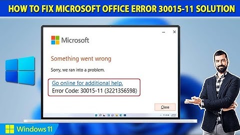 Hoe Microsoft Office-fout 30015-11 op Windows 11 te verhelpen | Oplossing voor Microsoft Office-f...