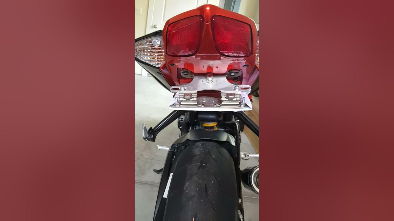 Universal Motorcycle License Plate Flipper/HideAPlate YouTube