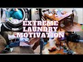 2021! CLEAN WITH ME! EXTREME LAUNDRY MOTIVATION! GET IT ALL DONE!!