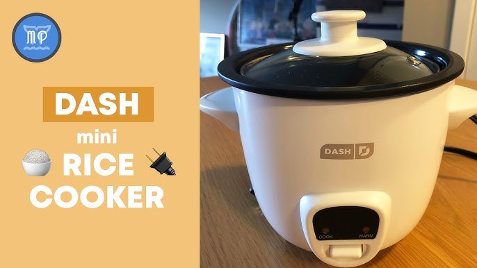 Dash Mini 2-Cup Rice Cooker with Keep Warm Function (White)