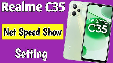 Realme C35 me net speed show kaise kare | how to enable net speed in Realme C35