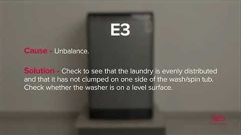 DEFY | Top Loader Error Codes Explained (DTL 160) – Quick Fixes