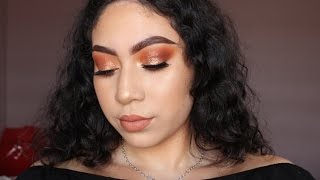 ♡ Warm Copper Glitter Makeup Tutorial ♡