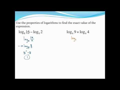 properties of logarithms