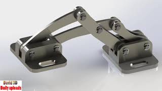 Stainless Steel Marine Hinge Mechanism || Download free 3D cad models #5055