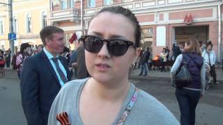 9 мая на Пушкинской.Говорят москвичи 9 мая на Пушкинской.Говорят москвичи
