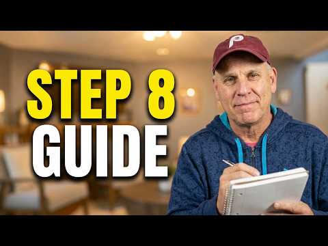AA Step 8, for Beginners! Made a list of persons we had harmed and became willing to make amends !