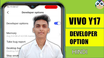 Vivo Y17 Developer Option Setting  | Vivo Y17 Mobile