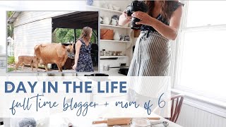 Day in the Life of a FullTime Blogger + Mom of 6