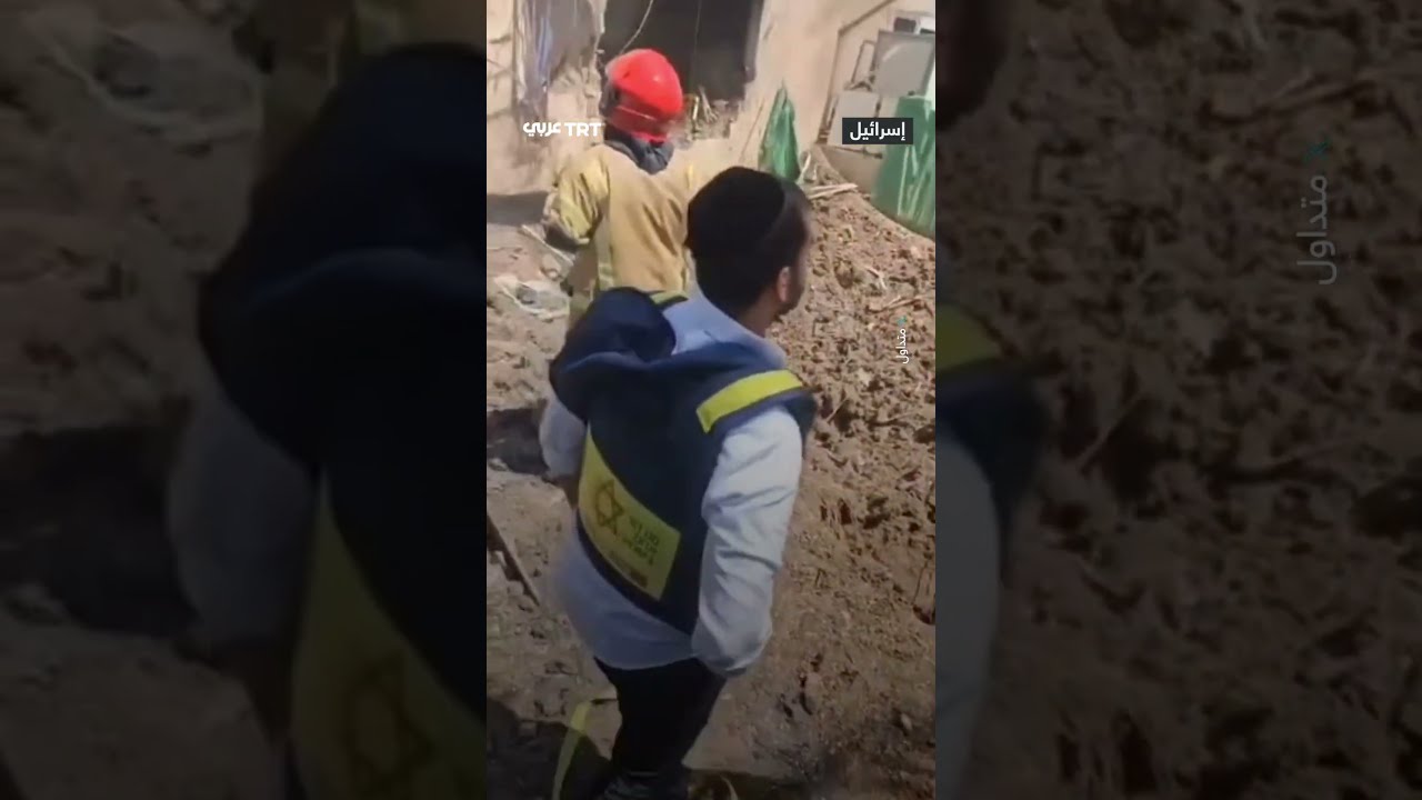 اشتعال النار بمبنى بسبب مسيّرة إيرانية