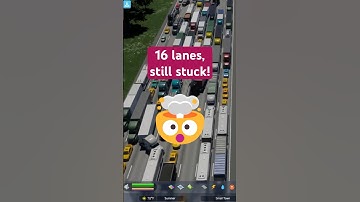 🤯16 Lanes, Still Stuck! 🚦 The Traffic Nightmare #citiesskylines2 #Gaming