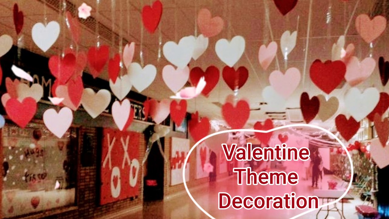 Valentine's Day Theme Based Party Decoration YouTube