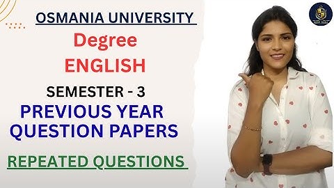 VRAAGSCHRIFTEN VAN VORIG JAAR & MODELPAPIER || SEMESTER-3 || OU-GRAAD 💯 GESLAAGD‎ | @shivanipallela