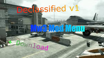 [Ps3/Mw3] Mod menu Declassified v1 + Download