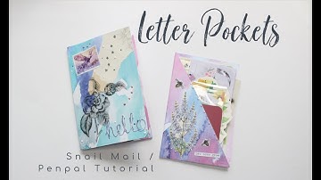 Making Penpal Letter Pockets | Snail Mail Tutorial