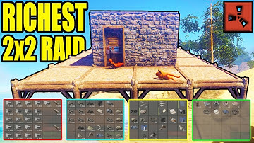 RAIDING a RICH BASE in Rust - Skin Giveaway | Richest 2x2 Raid? ( Rust Raids & Rust PvP )