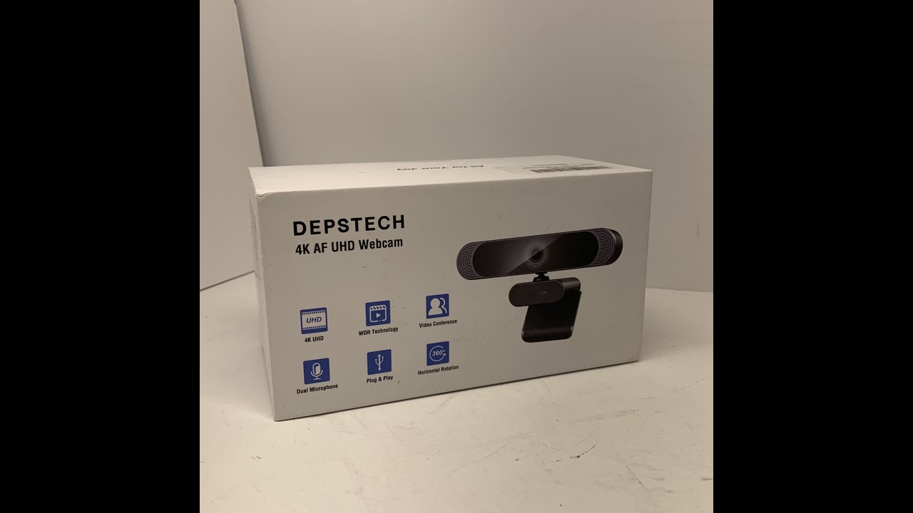 Распаковка веб-камеры Depstech 4k UHD!! (3) чясти !!!