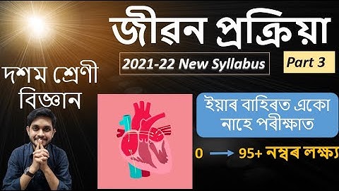 Class 10 science chapter 6  life processes Assamese Medium। Part 3 | জীৱন প্ৰক্ৰিয়া দশম শ্ৰেণী