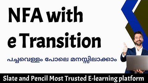 NFA with e transitions|Nfa|Theory of Computation|toc malayalam