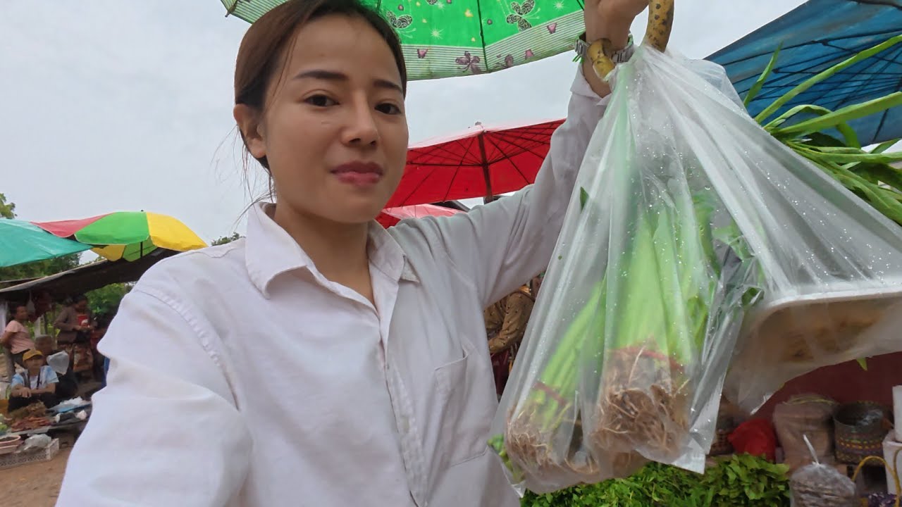 Hello Sunday this is a morning Market in my hometown  ພາເລາະຕະຫລາດເຊົ້າ //