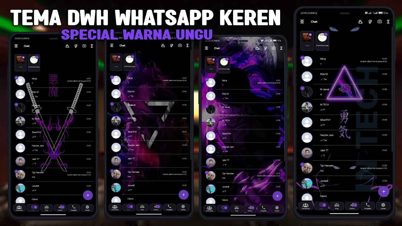 6 TEMA DWH WHATSAPP TAMPILAN KEREN 2023