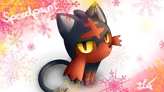 Speedpaint - Pokémon Litten/Flamiau