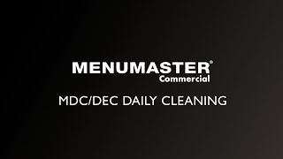 07 - Oven Maintenance: Daily Cleaning (MDC/DEC)