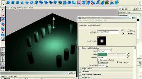 Maya Project Part 52: Light Attributes