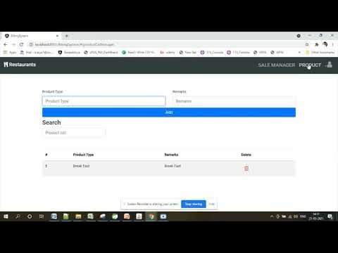 Billing System || Angular + Spring boot - YouTube