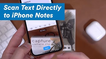 Scan Text Directly in iPhone Notes