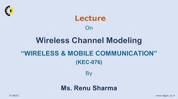 WIRELESS & MOBILE COMMUNICATION LECTURE 08 