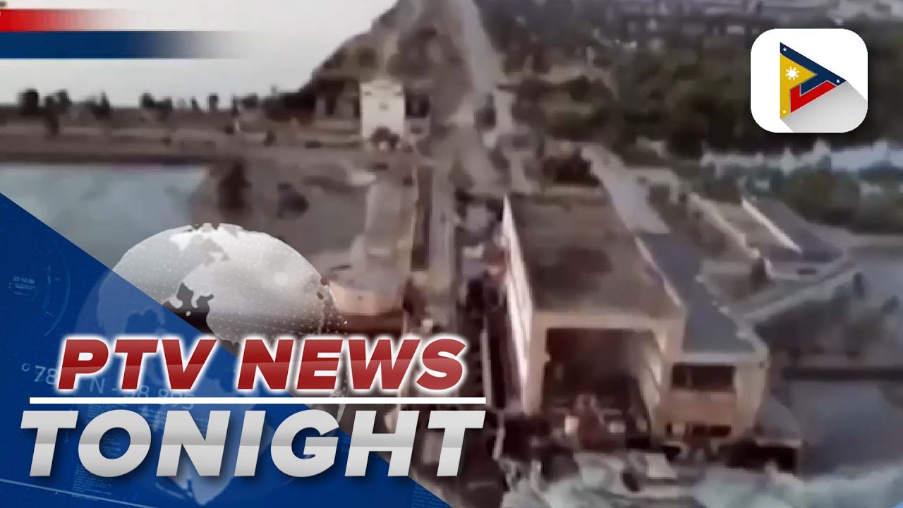 Ukraine dam blows up spilling huge amounts of water