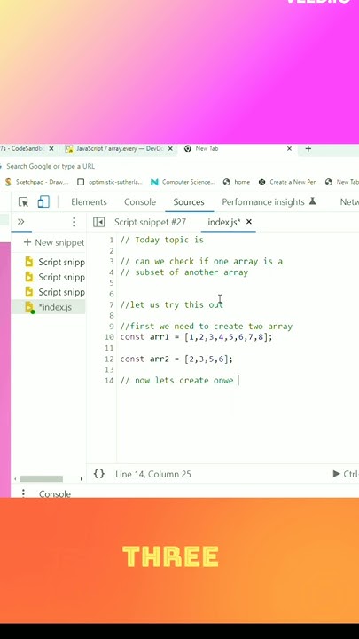 How do you check if one array is a subset of another array?🤔 # ...
