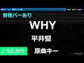 【カラオケ】WHY/平井堅【音程バー有り】