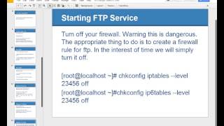 Linux Installing Apache and FTP services PRT2 Information