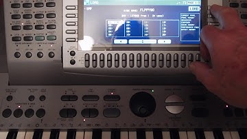 My Technics KN6000 Keyboard With The USB Emulator Fitted