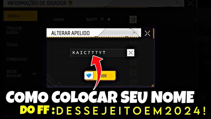 COMO COLOCAR LETRA DIFERENTE NO NOME DO FREE FIRE COMO FAZER NICK  PERSONALIZADO NO FREE FIRE EM 2024 