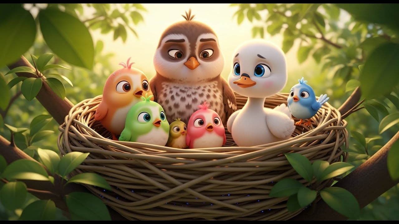 The Lost Baby Swan and the Kind Mother Bird 🦢💛 | Emotional 3D Animated Story