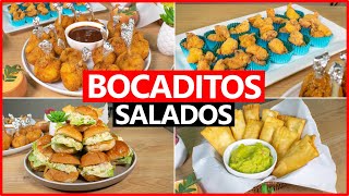 BOCADITOS SALADOS  FACIL Y ECONOMICO🍾✨🎊 - PIQUEOS PERUANOS