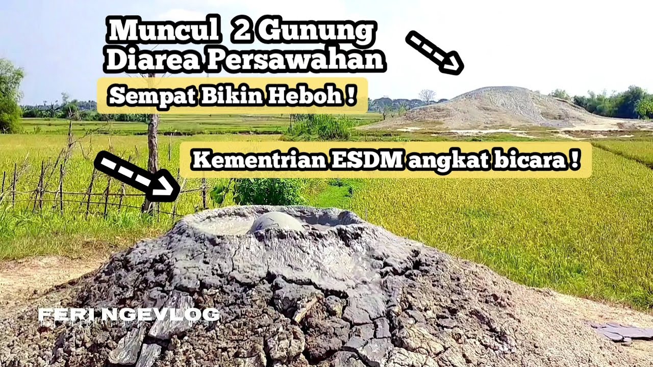 Tahukah Anda ?!  Muncul Gunung di Persawahan Grobogan, Bledug Kramesan Grobogan - FERI NGEVLOG