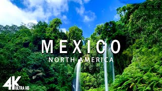 FLYING OVER MEXICO (4K UHD) - Relaxing Music Along With Beautiful Nature Videos - 4K Video HD