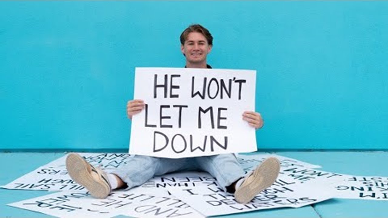 He Won't Let Me Down (feat. Jack Nelson) | Official Lyric Video | Christian Music