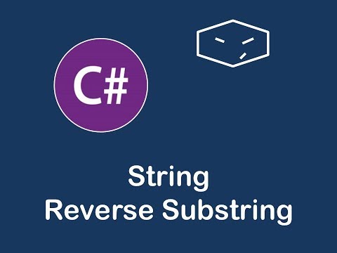 string reverse substring in c#