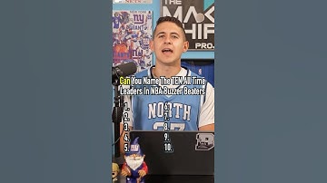 CAN YOU NAME THE TEN ALL TIME NBA LEADERS IN BUZZER BEATERS! #shorts #nba #basketball #mvp #trivia