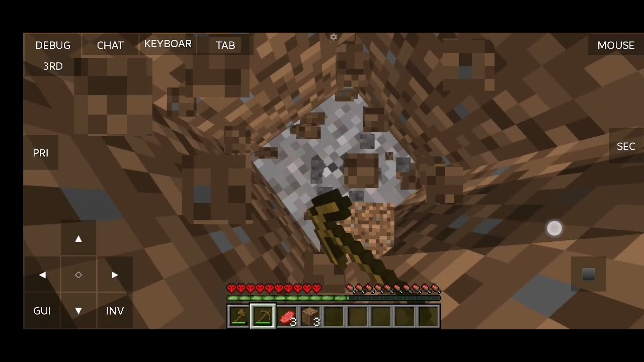 ماين كرافت هادكور بس للأسف صار الي مو. لازم يصير