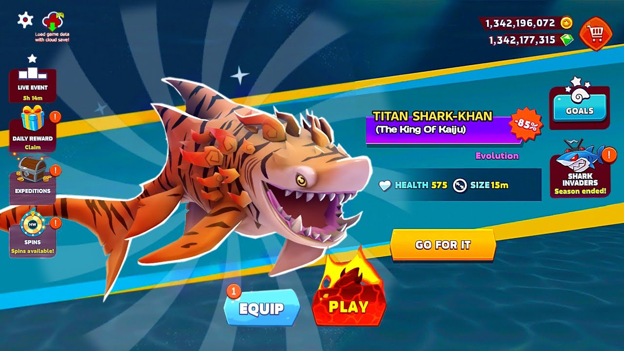 GIANT TITAN SHARK-KHAN UNLOCKED AND KILL ALL SHARK - BIG SHARK | HUNGRY SHARK EVOLUTION