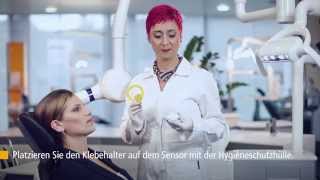 Korrekte Positionierung der XIOS XG Supreme Sensoren: Unterkiefer Backenzähne