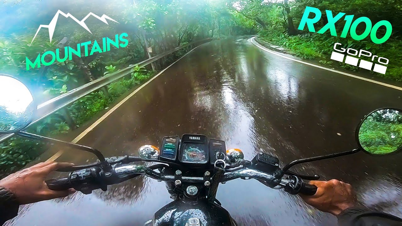 Yamaha RX100 and Rainy Mountain Ride | Pure 2 Stroke Sound | SpeedyLio