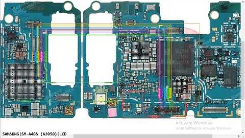 Samsung A40S SM A3050 LCD Black No Lcd Grapic Problem Hardware Solution