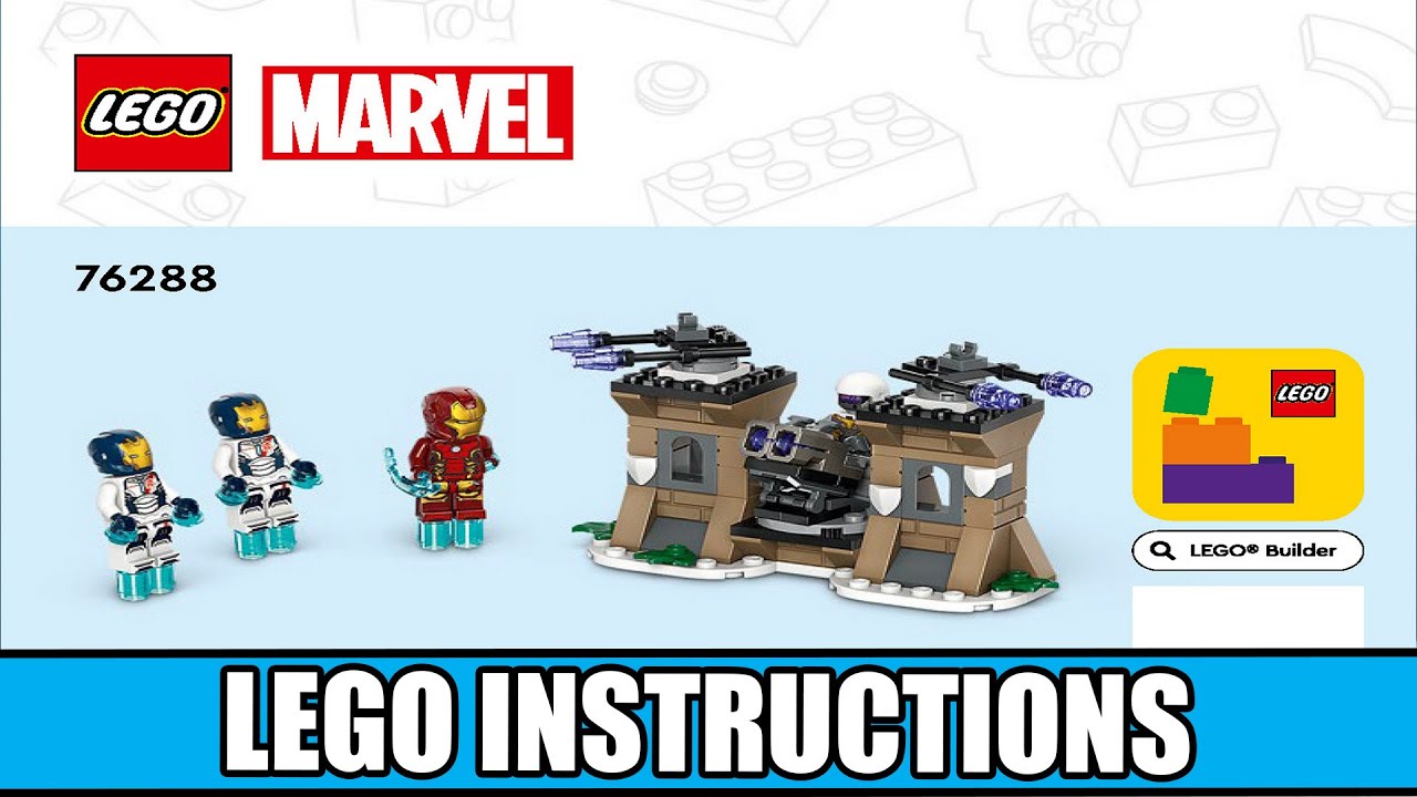 Marvel - Iron Man & Iron Legion vs. Hydra Soldier - Avengers LEGO instructions